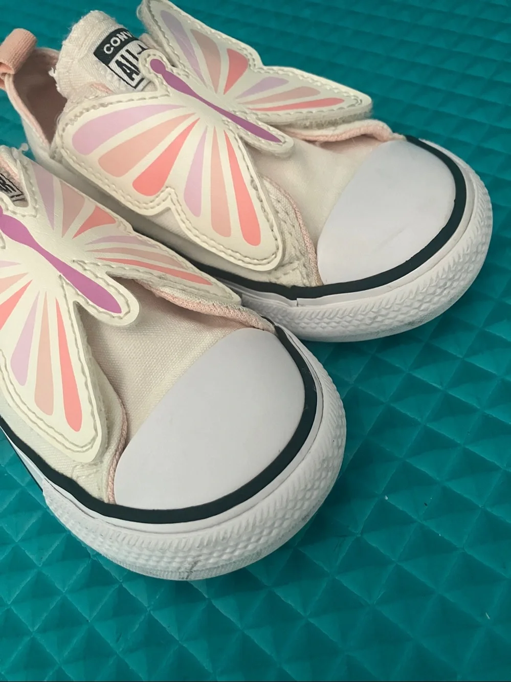 CONVERSE Toddler Girls Chuck Taylor All Star toddler butterfly sneakers | 7